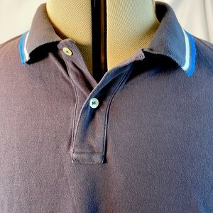 Todd Snyder Champion Polo Shirt XXL Charcoal Gray Made in Italy Champion Europe